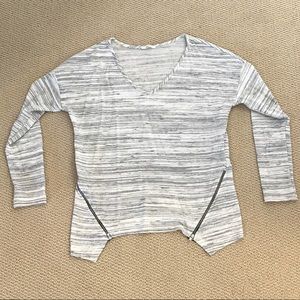 Striped long sleeve sweater